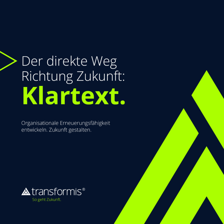 Der direkte Weg Richtung Zukunft: Klartext.